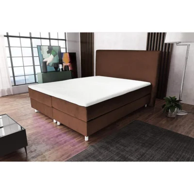 Best For Home Boxspringbett AMELIA in Braun, Liegefläche 140x200 cm